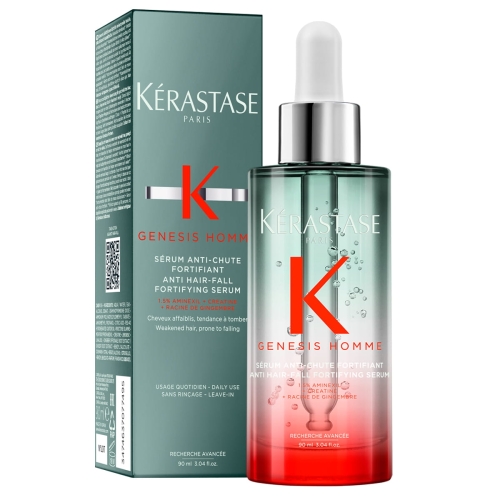 Kérastase Genesis Homme Serum Anti-Chute Fortifiant – produkt z opakowaniem.