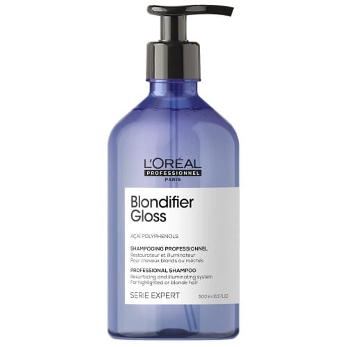 Szampon L'Oréal Blondifier Gloss 500 ml - delikatne oczyszczenie włosów blond