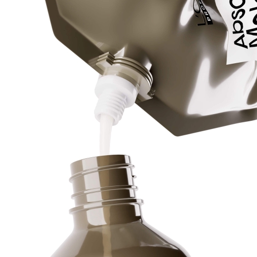 Przelewanie szamponu Absolut Repair Molecular refill