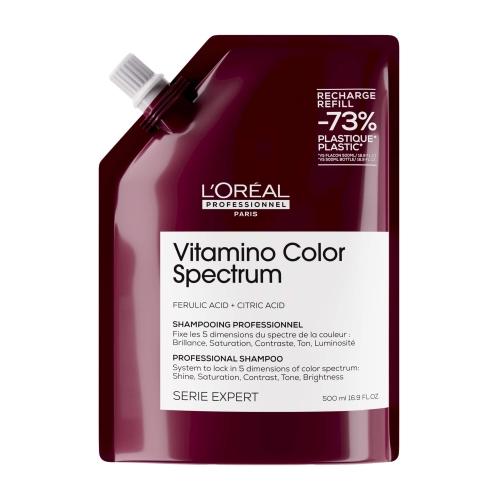 L’Oreal Vitamino Color Spectrum Szampon Refill 500 ml – ekologiczne opakowanie uzupełniające