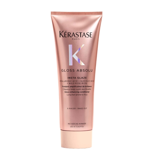 Opakowanie Kérastase Gloss Absolu Insta Glaze 250 ml – odżywka nabłyszczająca do długich włosów z tendencją do puszenia się.
