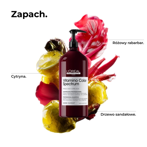 Zapach Vitamino Color Spectrum - cytryna, różowy rabarbar i drzewo sandałowe