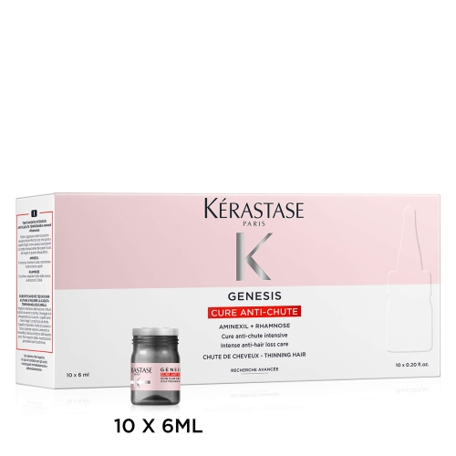 Opakowanie Kérastase Genesis Cure Anti-Chute 10 x 6 ml – kuracja przeciw wypadaniu włosów