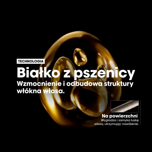 Efekt przed i po użyciu szamponu Absolut Repair – włosy proste