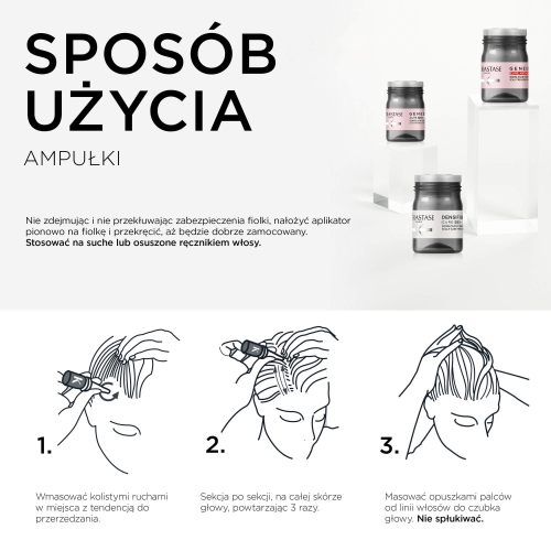 Instrukcja stosowania ampułek Kérastase Densifique Cure Densité