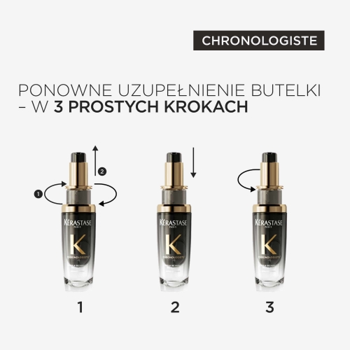 Kérastase Chronologiste – uzupełnienie butelki w 3 prostych krokach