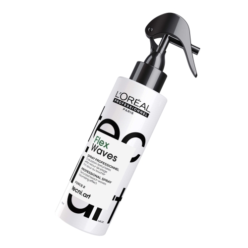 L’Oréal Professionnel Tecni.Art Flex Waves 190 ml – spray do stylizacji włosów widziany pod kątem