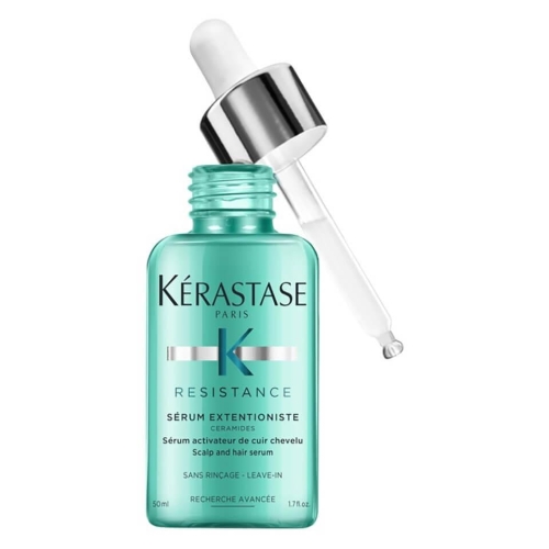 Zielona butelka serum Kérastase Résistance Extentioniste 50 ml z pipetą