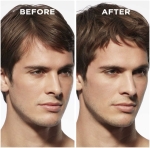 Efekt przed i po użyciu szamponu Kérastase Genesis Homme – gęstsze włosy po 6 tygodniach.