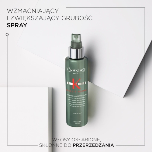 Kérastase Genesis Homme Spray De Force Épaississant – wzmacniający spray zwiększający grubość włosów.