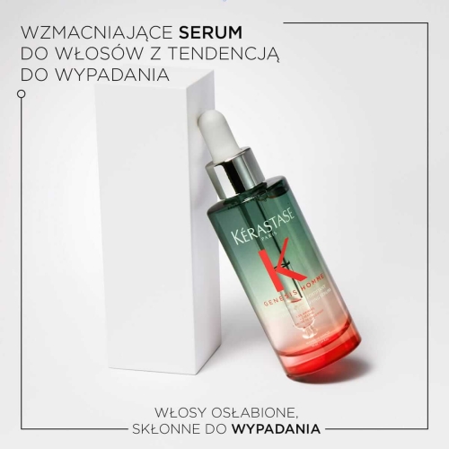 Kérastase Genesis Homme Serum – wzmacniające serum przeciw wypadaniu włosów u mężczyzn.