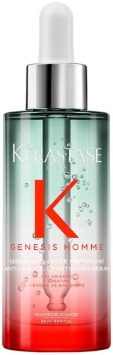 Kérastase Genesis Homme Serum Anti-Chute Fortifiant 90 ml – butelka z pipetą.