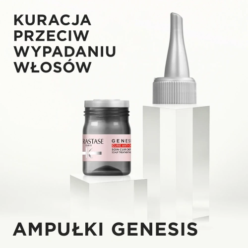 Sposób połączenia fiolki Kérastase Genesis z aplikatorem