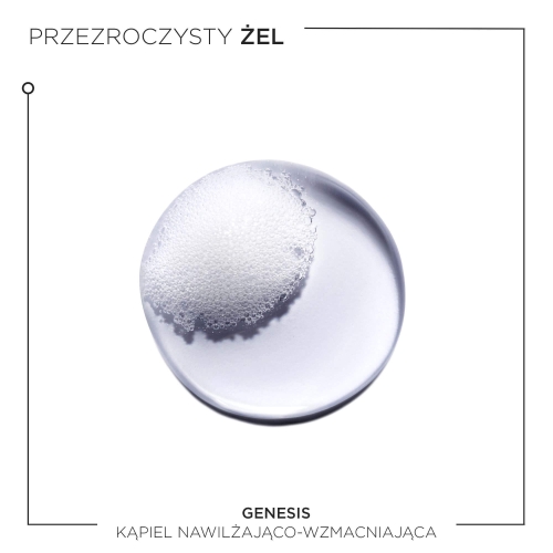 Konsystencja szamponu Kérastase Genesis Bain Hydra-Fortifiant – przezroczysty żel