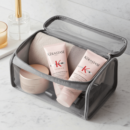 Kosmetyczka podróżna z produktami Kérastase Genesis