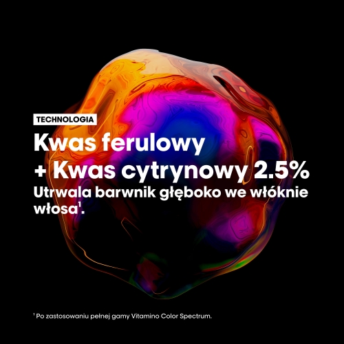 Technologia Vitamino Color Spectrum – kwas ferulowy i kwas cytrynowy 2,5%
