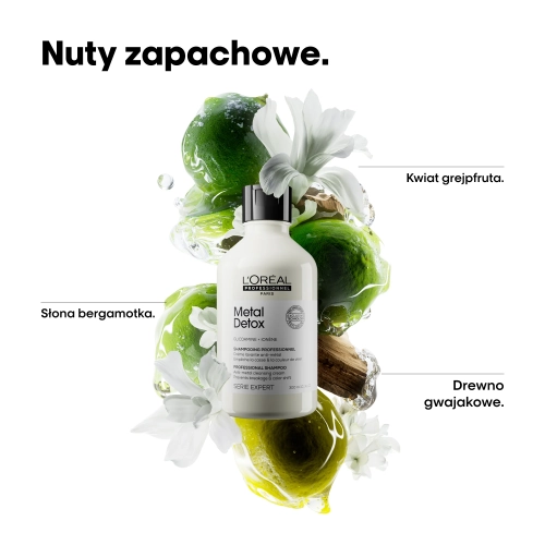 Nuty zapachowe szamponu L’Oréal Metal Detox