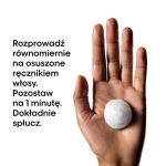 Porcja maski L’Oréal Metal Detox na dłoni – sposób aplikacji