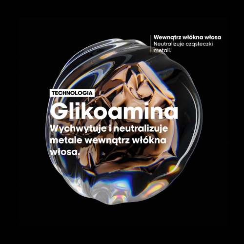 Technologia Glicoamina – neutralizacja metali wewnątrz włosa