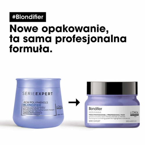 Nowe opakowanie maski L’Oréal Blondifier 250 ml – porównanie ze starą wersją