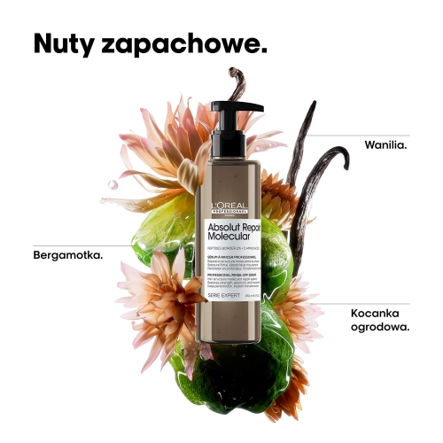 Nuty zapachowe serum Absolut Repair Molecular bergamotka wanilia kocanka