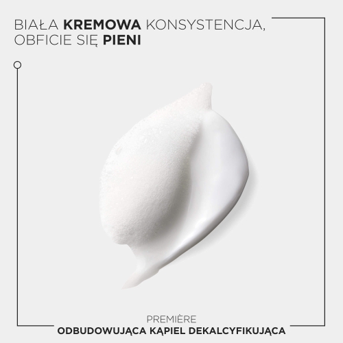 Biała kremowa konsystencja szamponu, obficie się pieni - Kérastase Première Odbudowująca Kąpiel Dekalcyfikująca