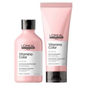 Zestaw pielęgnacyjny do włosów koloryzowanych L'Oreal Professionnel Vitamino Color szampon 250ml + odżywka 200 ml