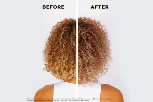 Efekt przed i po na włosach kręconych blond – lepsza definicja loków