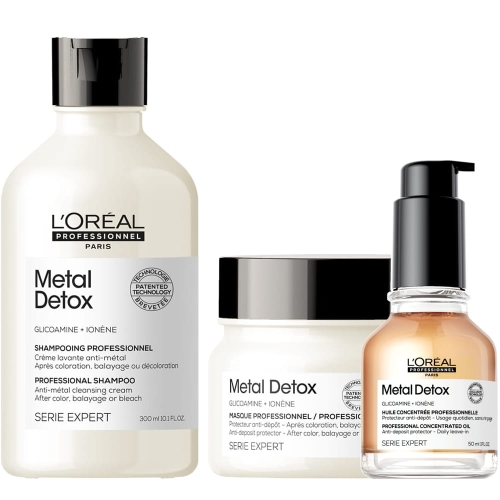 Zestaw L’Oréal Professionnel Metal Detox szampon maska olejek