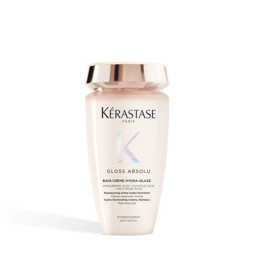 Kérastase Gloss Absolu Bain Crème Hydra-Glaze – kremowy szampon do włosów grubych i puszących się, opakowanie 250 ml