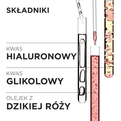 Składniki aktywne Kérastase Gloss Absolu – kwas hialuronowy, kwas glikolowy i olejek z dzikiej róży