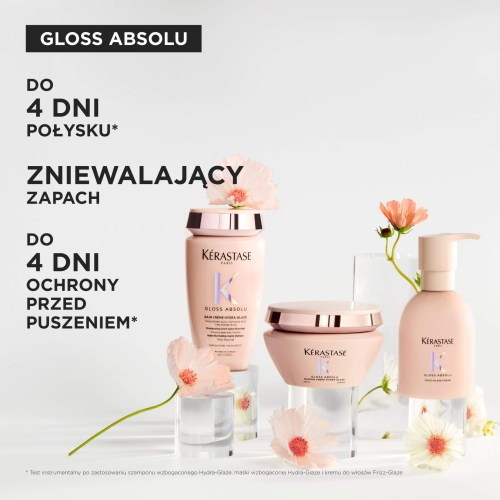 Linia Kérastase Gloss Absolu – szampon, maska i krem wygładzający