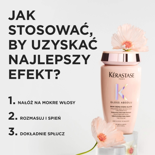 Jak stosować szampon Kérastase Gloss Absolu