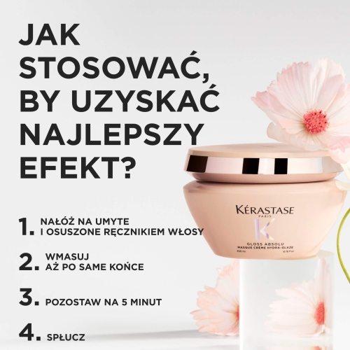Jak stosować maskę Kérastase Gloss Absolu Hydra-Glaze
