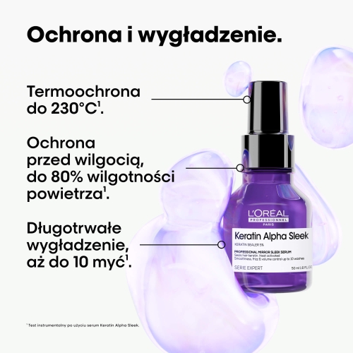Serum wygładzające z termoochroną do 230°C i ochroną przed wilgocią