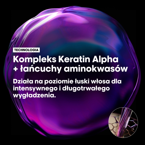 Technologia Keratin Alpha i łańcuchy aminokwasów - działanie na łuskę włosa