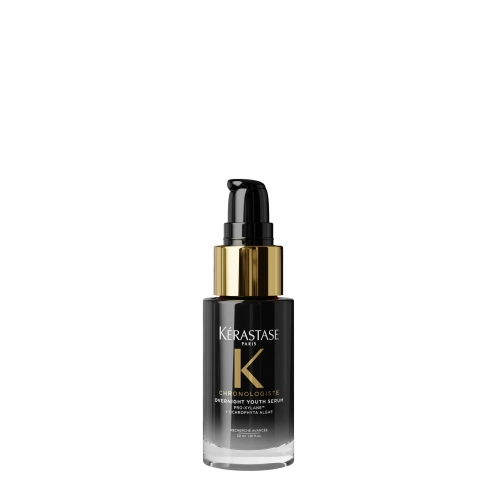 Kérastase Chronologiste serum na noc do włosów osłabionych 90 ml czarna butelka z pompką